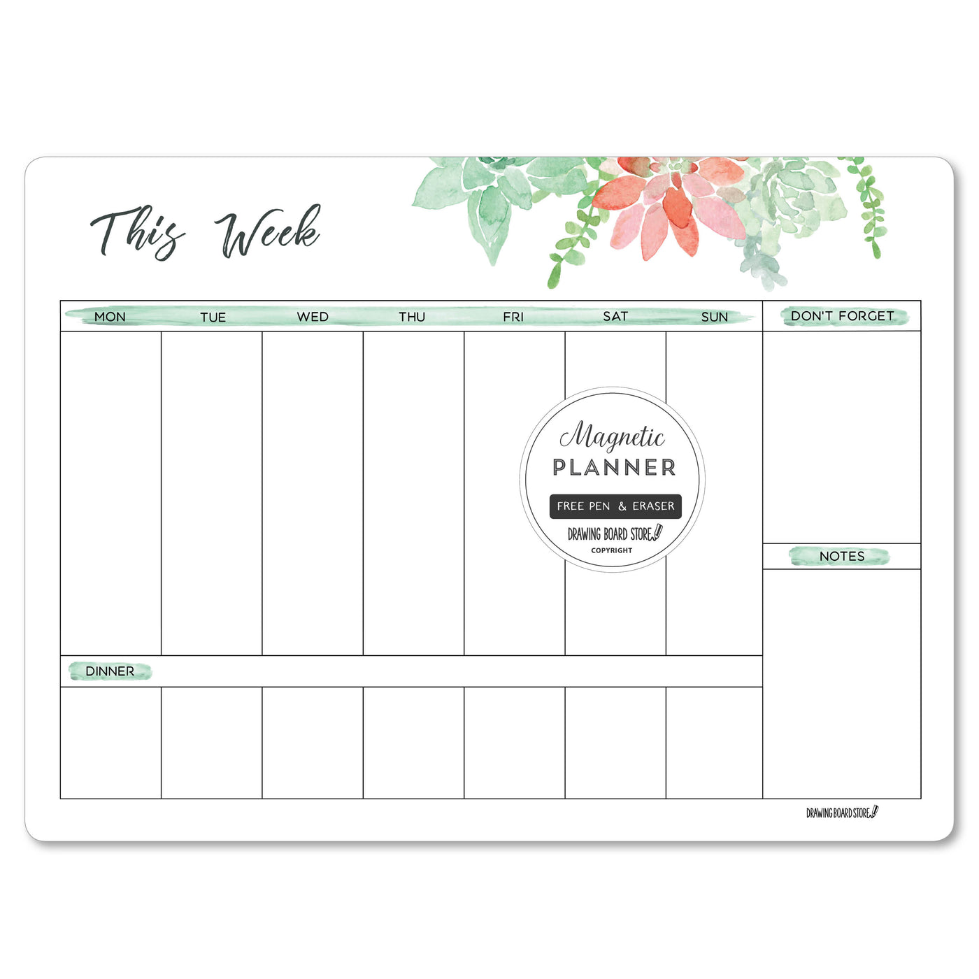 WEEKLY PLANNER   Succulents