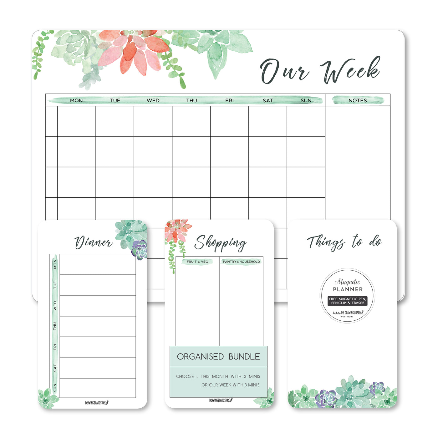 ORGANISED PLANNERS  Succulents