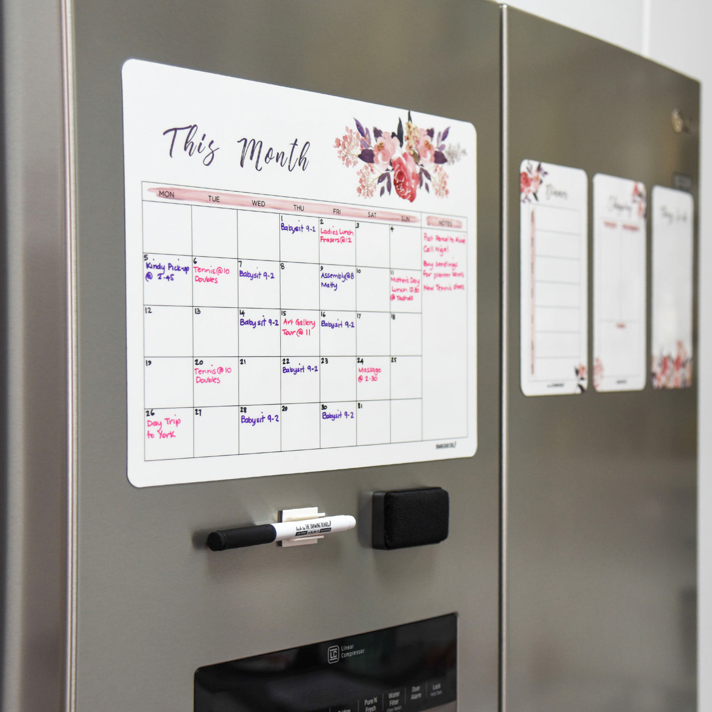 Perpetual monthly whiteboard dry erase planner calendar |Drawingboardstore