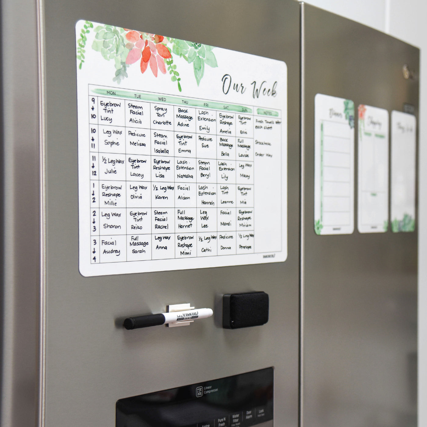  Whiteboard dry erase visual schedule family planner | Drawingboardstore