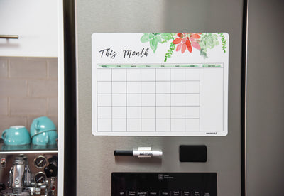 Magnetic whiteboard dry erase fridge planner calendar monthly | Drawingboardstore